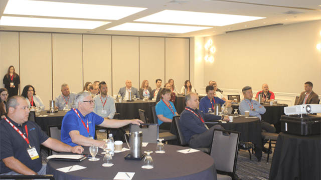 052322_hrsafetysummit HR and safety managers start the day together at their TRSA Chicago Summit, where they shared some sessions and separated for others covering topics more specific to their professions.