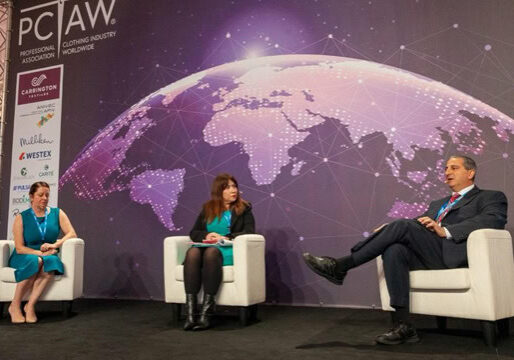 Left to Right:  Natalie Wilson, managing director, Shield360 Ltd.; Elena Lai, secretary-general, European Textile Services Association (ETSA); and Joseph Ricci, president and CEO, TRSA