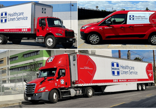 Award-winning Medico design reflects consistency among vehicles from small Ford Transit vans to double-deck 53-foot trailers.