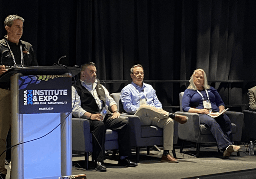 Left to Right: Joseph Ricci, TRSA; Alex Greenman, ImageFIRST; Mike Halter, Haylor, Freyer & Coon; Judie Nuskey, Advanced Driver Training Services; and Don Bock, Seabright Safety Solutions