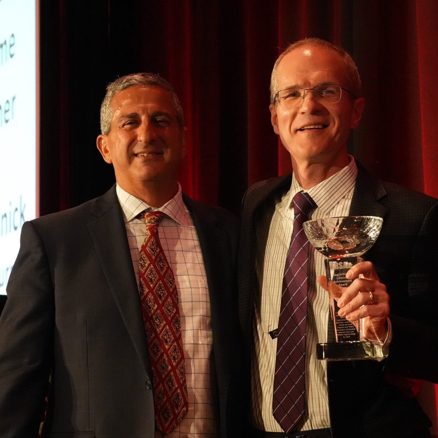2026 winner Ed Kwasnick with TRSA CEO Joseph Ricci